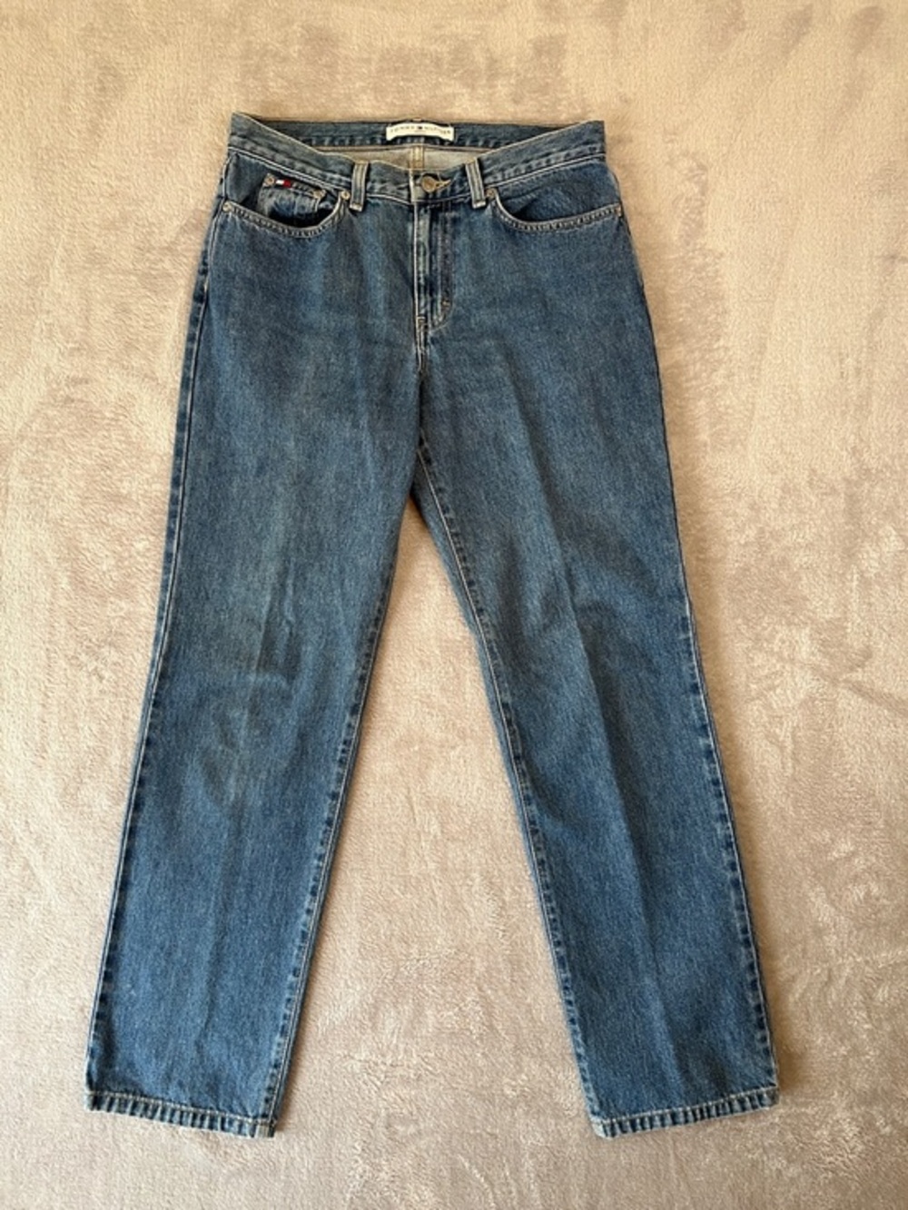 Tommy Hilfiger Boyfriend Jeans Womens 6 Medium Wash‎ Straight Leg Denim 2003 VTG